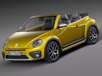 Volkswagen Beetle Dune Convertible 2016 3D model