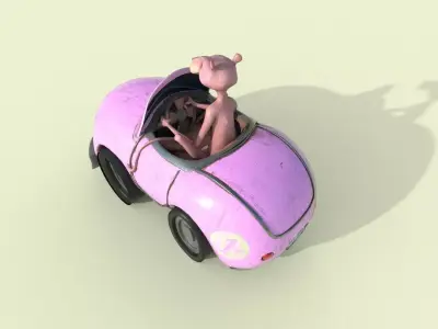 Pink Panther Free 3D model