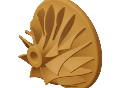 Plastic Centrifugal Pump Impeller Toy 3D model