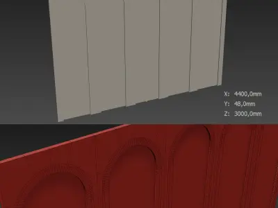 Decorative V14 Wall Panels 3D model
