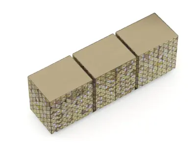 Boca Do Labo Pixel Sideboard Low-poly 3D model