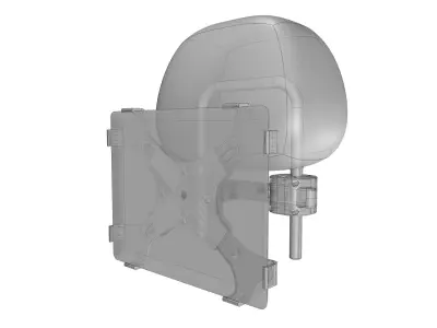 Ipad Holder for Car Seat Headrest 3D print model