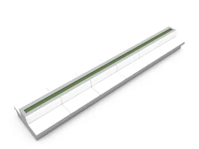 cafe sitting 3D model Low-poly 3D model