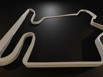 Hungaroring Racing Circuit Conceptual 3D model