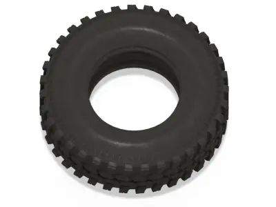3d printable truck wheel with tire - Hi poly 3D print model
