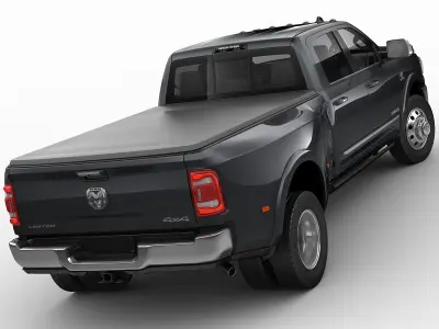 Ram 3500 HD Limited Dually 2019 3D model