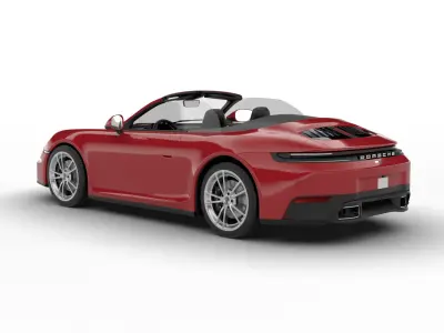 Porsche 911 Carrera Cabrio 2025 3d model 3D model