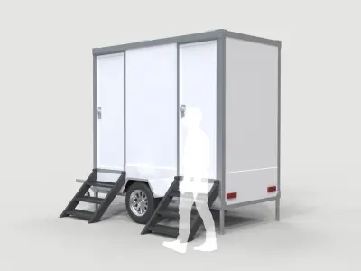 Restroom Trailer 3D model