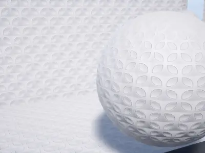 Abstract Materials PACK Low-poly 3D model