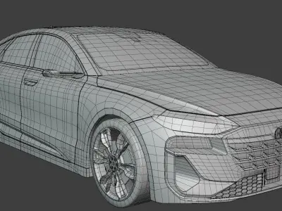 Audi A6 e-tron sportback 2025 exterior 3D model