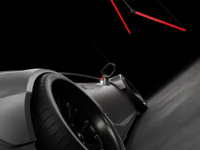 Neon Studio 3D Scene  3D Blender File 3D model