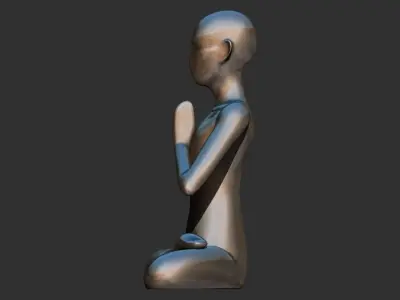  Meditation Sculpture 3D Printable model 3D print model