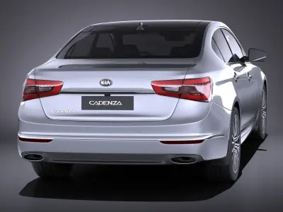 Kia Cadenza 2016 VRAY 3D model