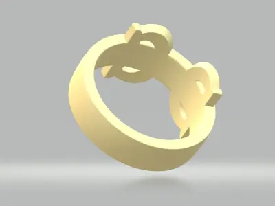 Branded Ring 3D print model