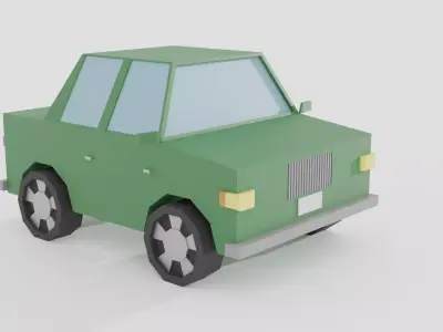 Low Poly car Low-poly 3D model 12