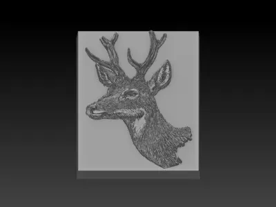 Deer Head 3D print model order