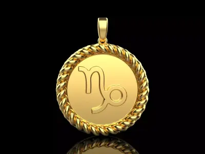 Zodiac sign Capricorn Model 859 3D print model