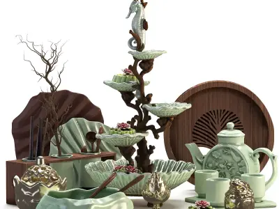 Kitchen Accessory 08 Chinese Style 3D model