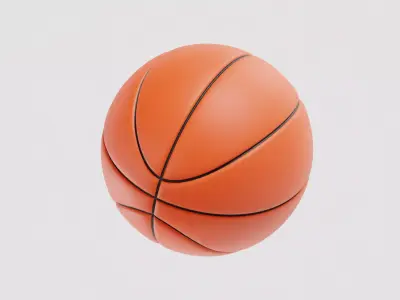Basketball 3d model Low-poly 3D model purchase