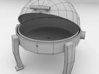 Round Chafing Dish 3D model