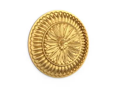 Classic carved decor ornament 394 3D model