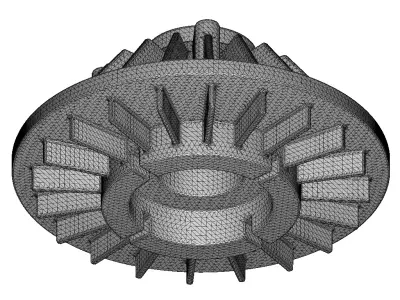Engine Cooling Fan Clutch 3D print model