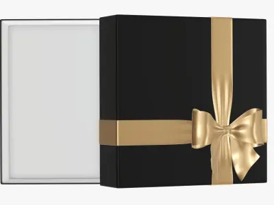 Wrapped Christmas gifts 03 3D model