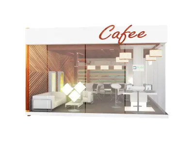  Caffe Resturant Design a562 3D model