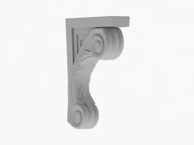 Scroll Corbel 07 3D model