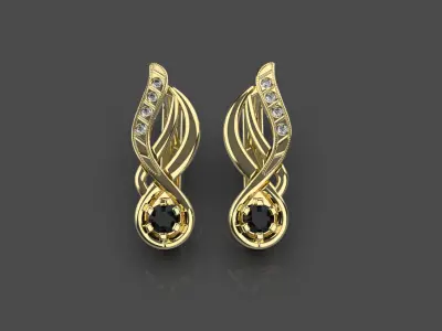 Womens  earrings 3D print model