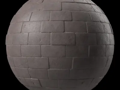 Pavement Materials 108- Concrete Paving - Sbsar Pbr 4k Seamless Texture