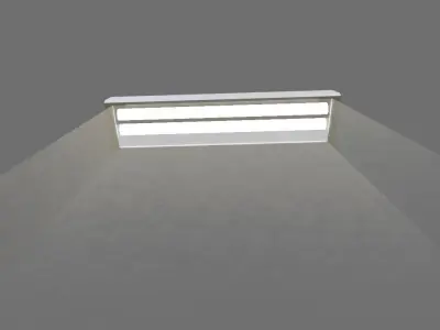 Light - Fluorescent Lamp - Luz - Lampada Fluorescente Low-poly 3D model