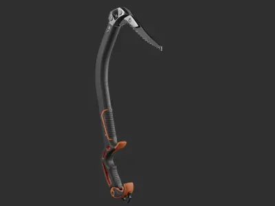 Ice Climbing Axe Low-poly 3D model