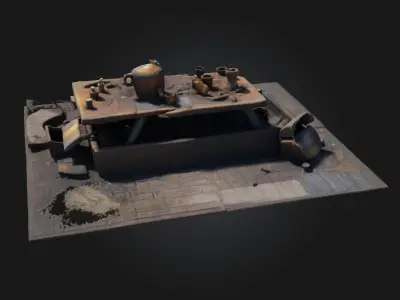 Medieval Feast Hall  Grand Banquets in a Bygone Era 3D model
