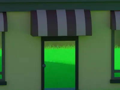 RESTAURANT Model building Low-poly 3D model