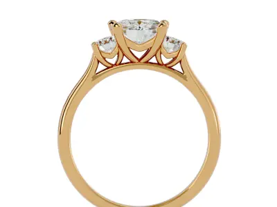 Solitaire ring model 3D print model get