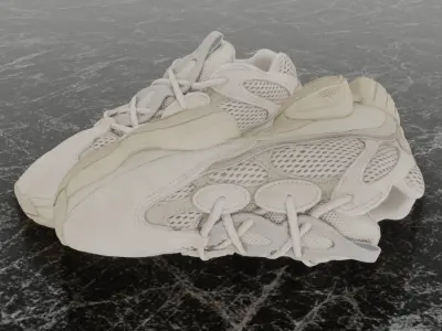 ADIDAS YEEZY BOOST 500 3D SHOES Low-poly 3D model