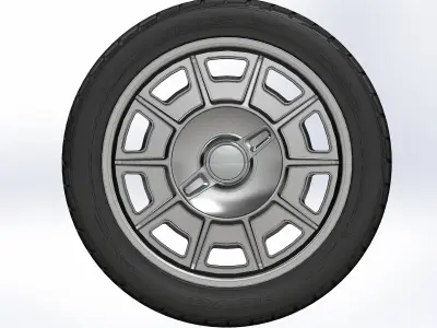 Custom wheels Schott C10 for your scale model 3D print model