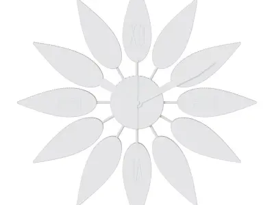 Flora wall clock 3D model