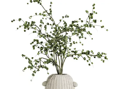 bouquet set 3D model 2