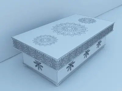 Traditional Moroccan Table 3D model