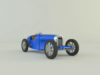 Bugatti type 35 B 3D model