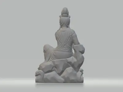 Guanyin Bodhisattva Buddha Statue  3D print model order