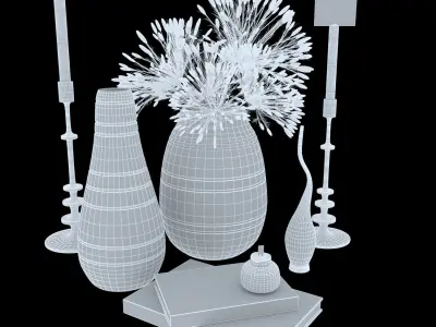 decorative set 51 3D model purchase