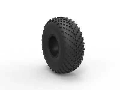 Offroad wheel 40 Scale 1 to 20 3D print model
