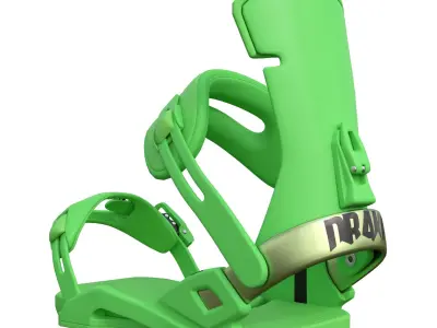 Snowboard mounts 3D model