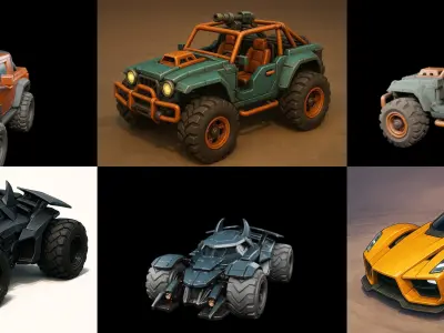 Gt one Car bundle 21 pack 38 glb 3D model