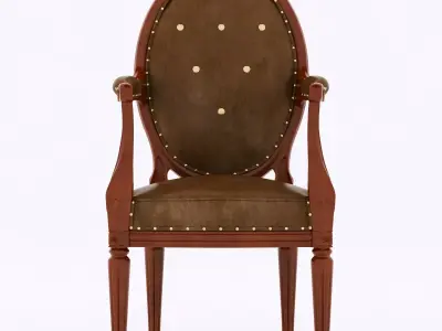 Fauteuil medaillon chair 3D model