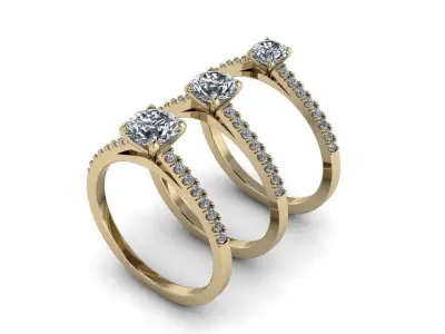 Jewelry Rings NINE RINGS 011 3D print model