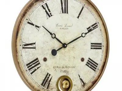 Aspire Raleigh Pendulum Wall Clock 3D model